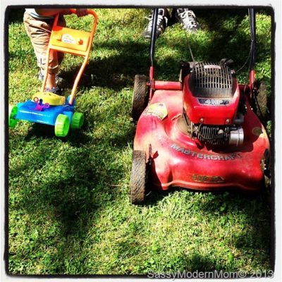 Lawn Mower Wars! WordlessWednesday