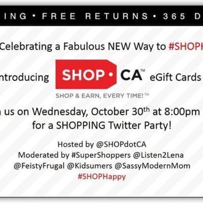 SHOPHappy with ShopDotCA! It’s A Twitter Party!