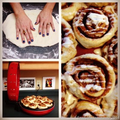 Cheater Cinnamon Buns in a Pizza Maker? Oh YES! A #Giveaway TOO!