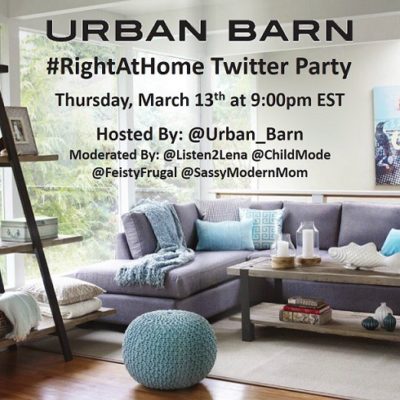 Urban Barn #RightAtHome Twitter Party!