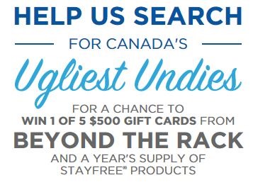 Do You Have Ugly Undies? You Could Win A $500 GC!