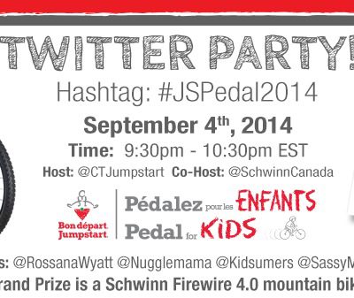 Pedal For Kids – Jump Start Twitter Party! #JSPedal2014