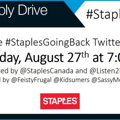 #StaplesGoingBack Twitter Party Wed., Aug. 27th 7pm EST