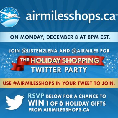 Holiday Shopping Twitter Party! #AIRMILESSHOPS