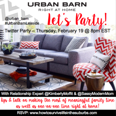 Join Us For An Urban Barn Twitter Party – Thursday @ 8PM EST !