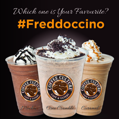 Introducing Freddoccinos at Coffee Culture Café & Eatery! (and a selfie contest!)