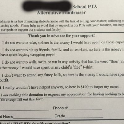 The Ultimate Alternate Fundraiser?